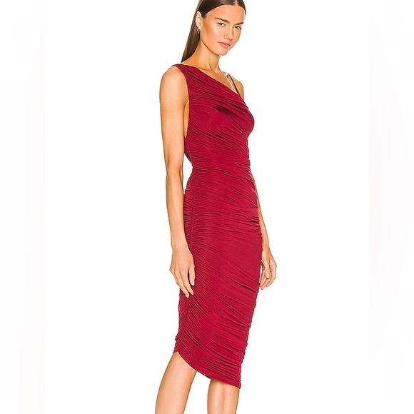 NWOT..LāAcademie Adele Midi Dress in burgundy size XL. - Picture 2 of 6